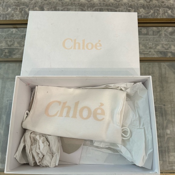 Chloe Woody Sandal in Graceful Blue Size 38 - Picture 6 of 7